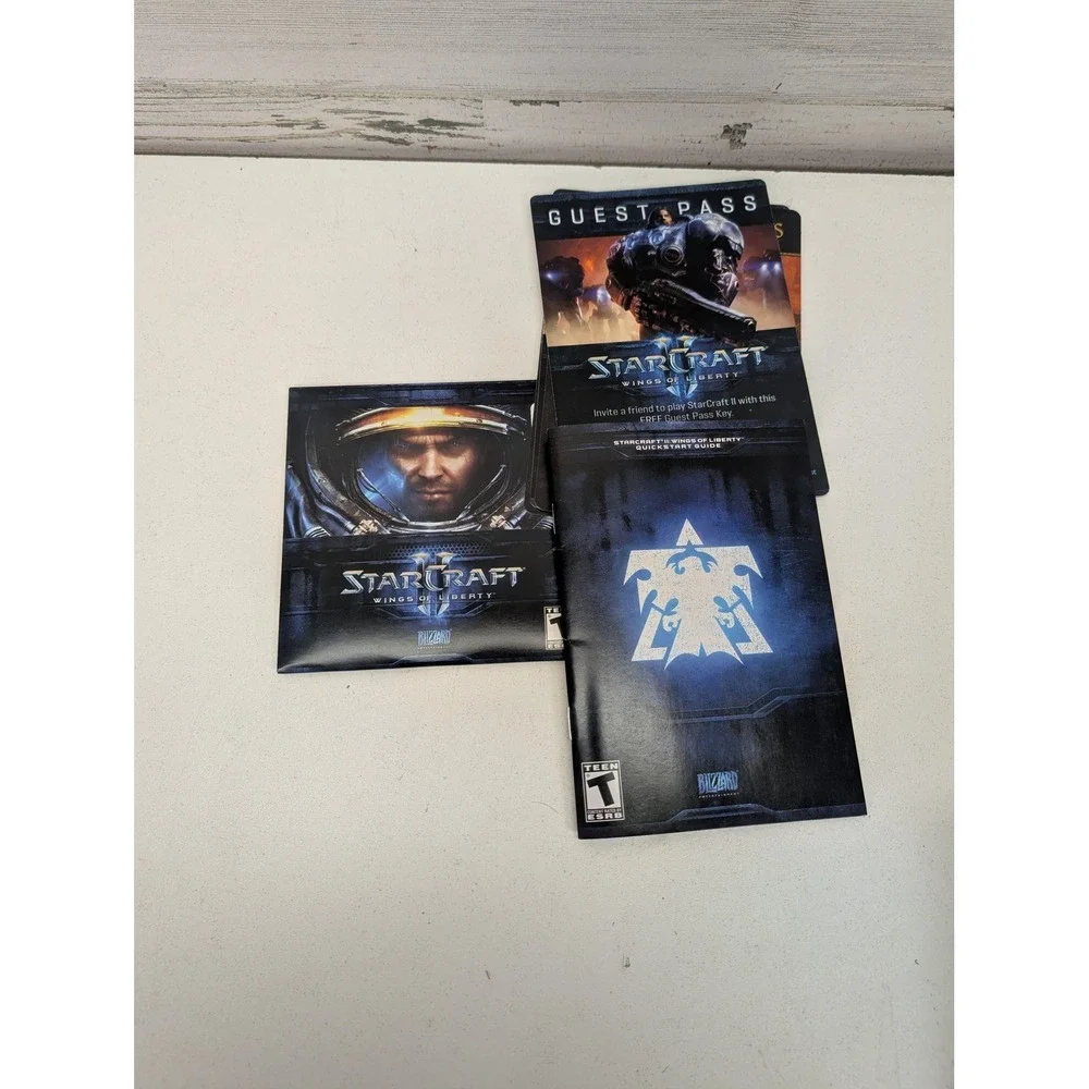 StarCraft II Wings Of Liberty PC Game Blizzard 2010 T Strategy Disc Manual